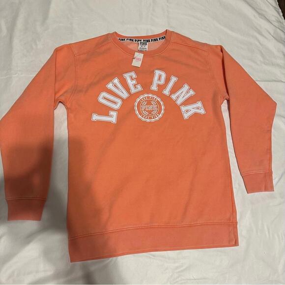 PINK Victoria’s Secret Orange Pullover Sweater - Picture 3 of 5